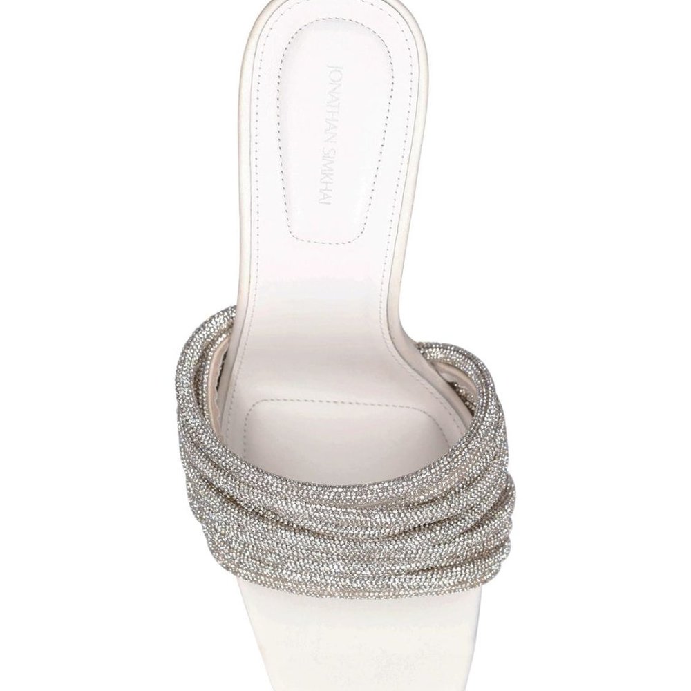 NWT- Jonathan Simkhai Lena Crystal Heeled Mule
